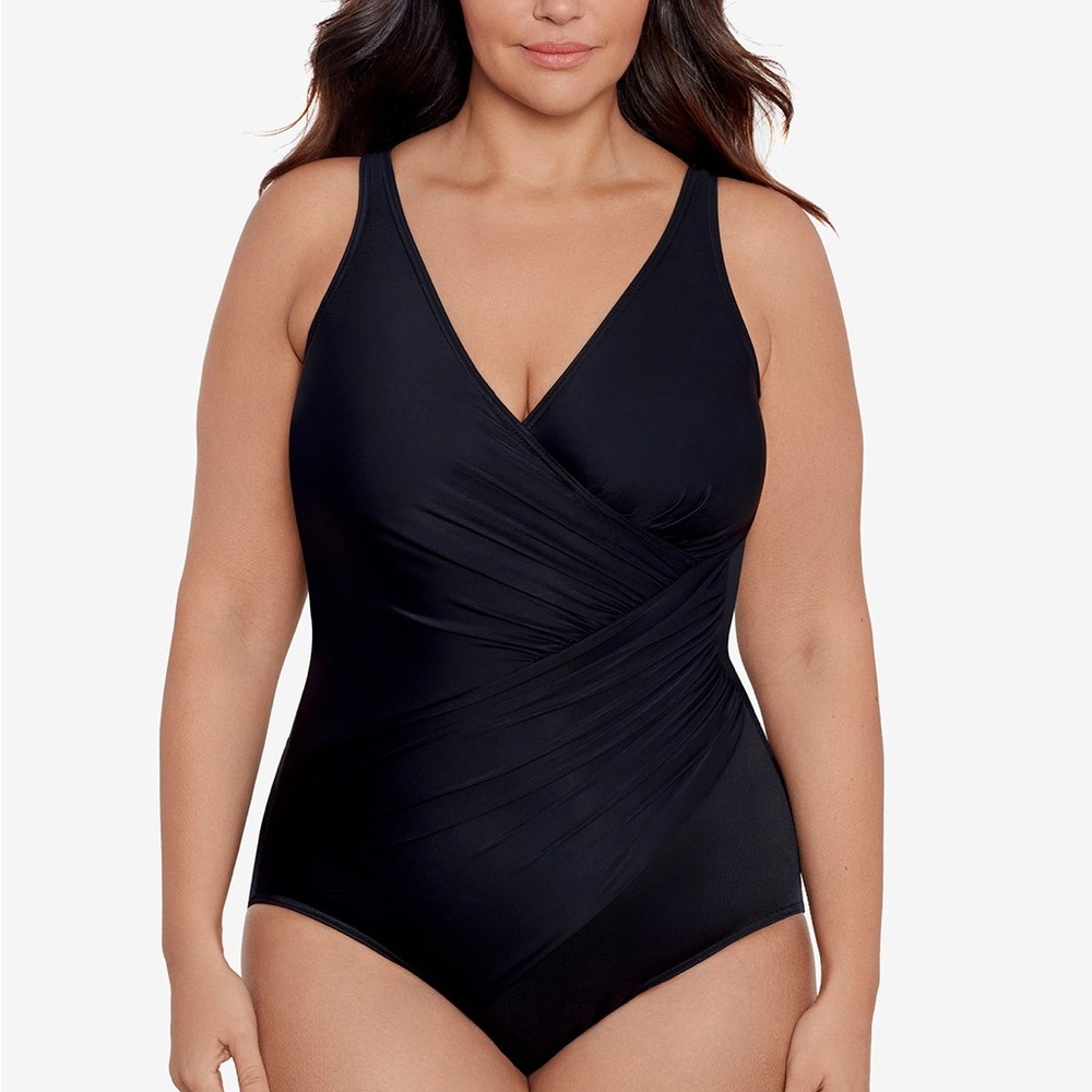 Miraclesuit Oceanus One Piece Slimming Tank Swimsuit Plus Size
